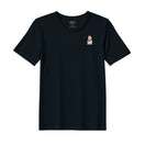 BYFT Threads Embroidered For You Christmas - Classic Snowman with Red Scarf Designed T-Shirts