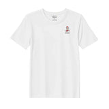 BYFT Threads Embroidered For You Christmas - Classic Snowman with Red Scarf Designed T-Shirts