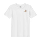BYFT Threads Embroidered For You Christmas - Leaping Reindeer with Snowflakes Designed T-Shirts