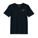 BYFT Threads Embroidered For You Christmas - Merry Christmas Holly Wreath Arc Designed T-Shirts