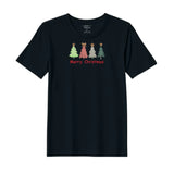 BYFT Threads Embroidered For You Christmas - Merry Christmas Trees (4 Styles) Designed T-Shirts