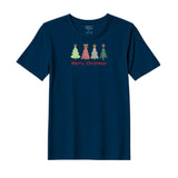 BYFT Threads Embroidered For You Christmas - Merry Christmas Trees (4 Styles) Designed T-Shirts