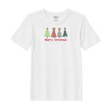 BYFT Threads Embroidered For You Christmas - Merry Christmas Trees (4 Styles) Designed T-Shirts