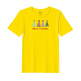 BYFT Threads Embroidered For You Christmas - Merry Christmas Trees (4 Styles) Designed T-Shirts