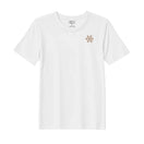 BYFT Threads Embroidered For You Christmas - Minimal Snowflake Line Designed T-Shirts