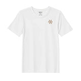 BYFT Threads Embroidered For You Christmas - Minimal Snowflake Line Designed T-Shirts