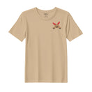 BYFT Threads Embroidered For You Christmas - Peeking Reindeer Designed T-Shirts