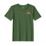 BYFT Threads Embroidered For You Christmas - Peeking Reindeer Designed T-Shirts