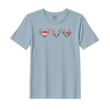 BYFT Threads Embroidered For You Christmas - Reindeer Face Trio Designed T-Shirts
