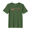 BYFT Threads Embroidered For You Christmas - Reindeer Face Trio Designed T-Shirts
