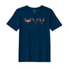 BYFT Threads Embroidered For You Christmas - Reindeer Face Trio Designed T-Shirts