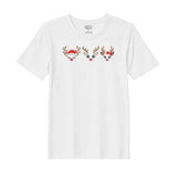 BYFT Threads Embroidered For You Christmas - Reindeer Face Trio Designed T-Shirts