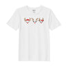 BYFT Threads Embroidered For You Christmas - Reindeer Face Trio Designed T-Shirts