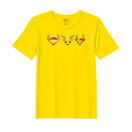 BYFT Threads Embroidered For You Christmas - Reindeer Face Trio Designed T-Shirts