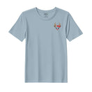 BYFT Threads Embroidered For You Christmas - Reindeer Face with Bow Designed T-Shirts