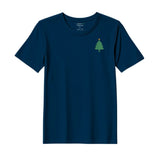 BYFT Threads Embroidered For You Christmas - Simple Christmas Tree with Star Designed T-Shirts