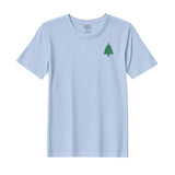 BYFT Threads Embroidered For You Christmas - Simple Christmas Tree with Star Designed T-Shirts