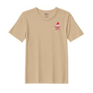 BYFT Threads Embroidered For You Christmas - Smiling Christmas Star with Santa Hat Designed T-Shirts