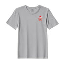 BYFT Threads Embroidered For You Christmas - Smiling Christmas Star with Santa Hat Designed T-Shirts