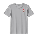 BYFT Threads Embroidered For You Christmas - Smiling Christmas Star with Santa Hat Designed T-Shirts