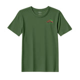 BYFT Threads Embroidered For You Christmas - Vintage Christmas Truck with Tree Designed T-Shirts