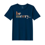 BYFT Threads Printed Christmas - Be Merry Designed T-Shirts