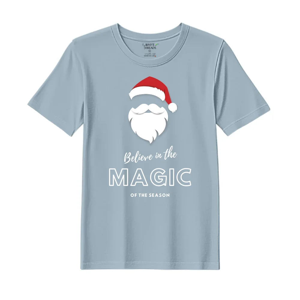 BYFT Threads Printed Christmas - Believe in the magic of the season Designed T-Shirts