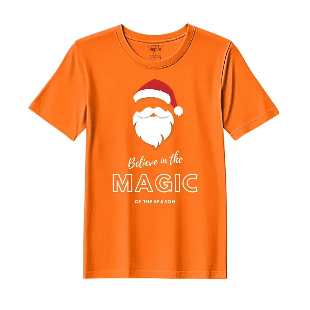 BYFT Threads Printed Christmas - Believe in the magic of the season Designed T-Shirts
