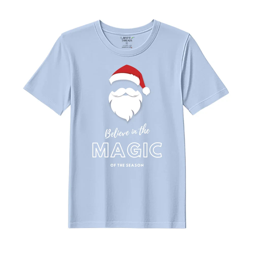 BYFT Threads Printed Christmas - Believe in the magic of the season Designed T-Shirts