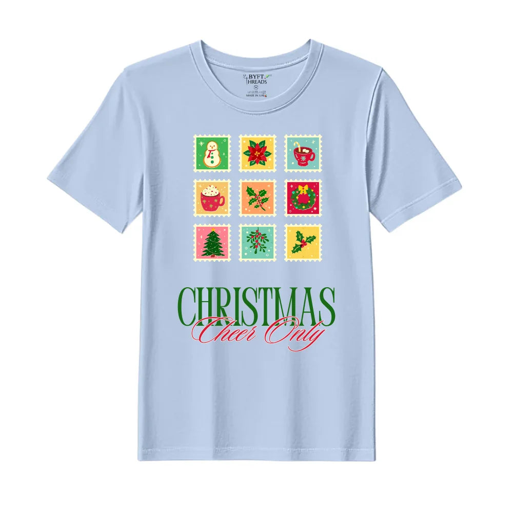 BYFT Threads Printed Christmas - Christmas Cheer Only Designed T-Shirts
