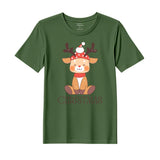 BYFT Threads Printed Christmas - Christmas Deer Designed T-Shirts