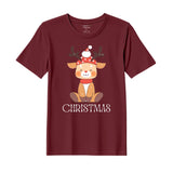 BYFT Threads Printed Christmas - Christmas Deer Designed T-Shirts