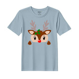 BYFT Threads Printed Christmas - Christmas Deer Face Designed T-Shirts