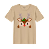 BYFT Threads Printed Christmas - Christmas Deer Face Designed T-Shirts