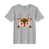BYFT Threads Printed Christmas - Christmas Deer Face Designed T-Shirts
