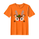 BYFT Threads Printed Christmas - Christmas Deer Face Designed T-Shirts