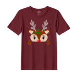 BYFT Threads Printed Christmas - Christmas Deer Face Designed T-Shirts