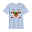 BYFT Threads Printed Christmas - Christmas Deer Face Designed T-Shirts