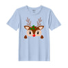 BYFT Threads Printed Christmas - Christmas Deer Face Designed T-Shirts