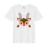 BYFT Threads Printed Christmas - Christmas Deer Face Designed T-Shirts