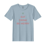 BYFT Threads Printed Christmas - Eat Drink Be Merry Designed T-Shirts