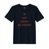 BYFT Threads Printed Christmas - Eat Drink Be Merry Designed T-Shirts