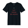 BYFT Threads Printed Christmas - Eat Drink Be Merry Designed T-Shirts