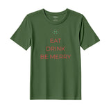 BYFT Threads Printed Christmas - Eat Drink Be Merry Designed T-Shirts