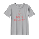 BYFT Threads Printed Christmas - Eat Drink Be Merry Designed T-Shirts