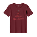 BYFT Threads Printed Christmas - Eat Drink Be Merry Designed T-Shirts