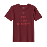 BYFT Threads Printed Christmas - Eat Drink Be Merry Designed T-Shirts