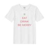 BYFT Threads Printed Christmas - Eat Drink Be Merry Designed T-Shirts