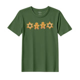 BYFT Threads Printed Christmas - Gingerbread Star Designed T-Shirts