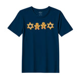 BYFT Threads Printed Christmas - Gingerbread Star Designed T-Shirts